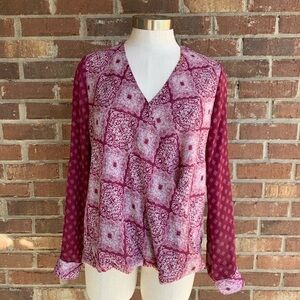 KUT From The‎ Kloth Semi Sheer Wrap Top